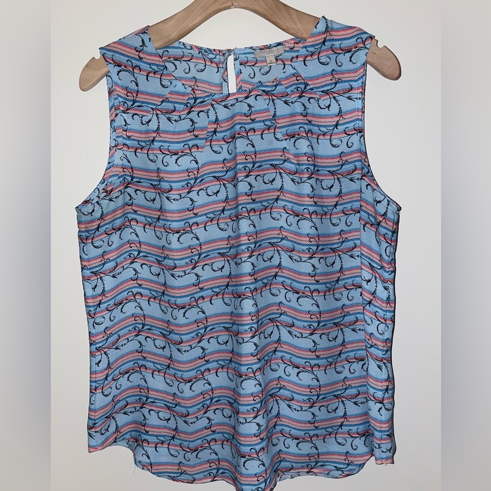 Talbots sleeveless blouse, light weight, size M